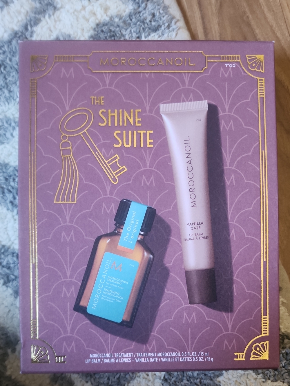 Moroccanoil Purple and Gold Shine Suite Gift Set